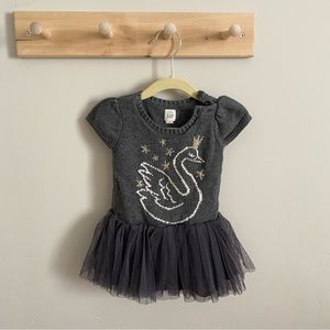Baby Gap sweater tulle dress